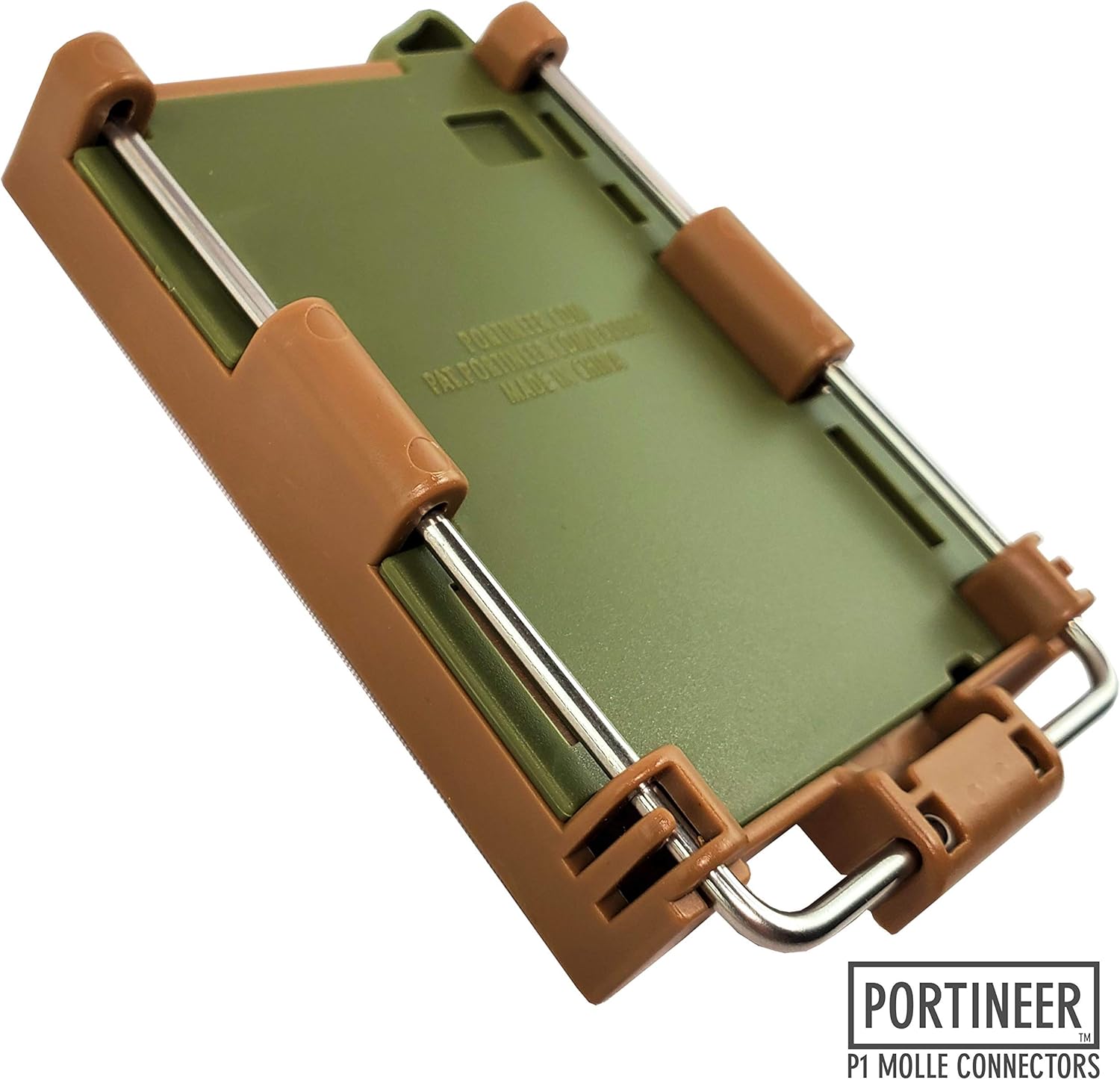 PORTINEER P1 MOLLE Quick Connector Clip for Tactical Gear Ideal for MOLLE Accessories, Tactical Bag, MOLLE Attachments, MOLLE Clip for Any MOLLE Strap System 2 Connector Pair : Sports & Outdoors