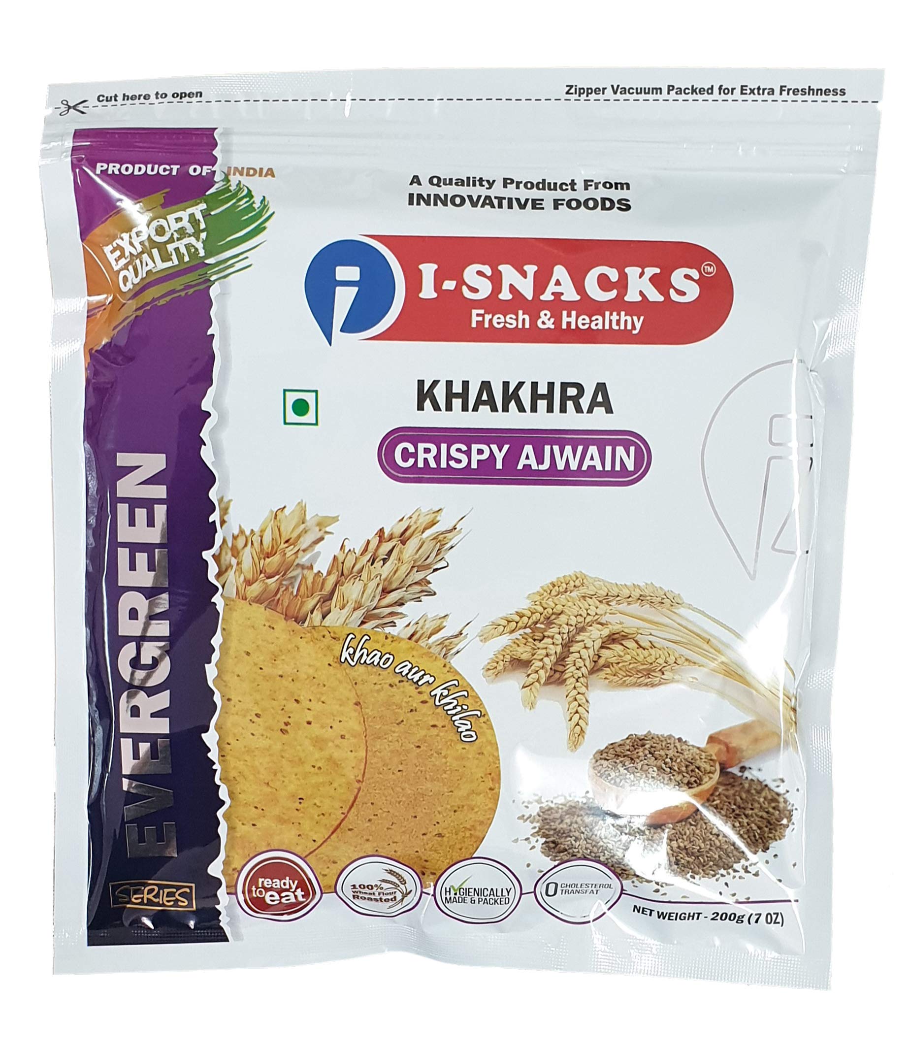 I-SNACKS Crispy Ajwain KHAKHRA