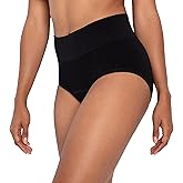 The Period Company Women Regular Flow Stretch High Waisted Period Underwear for Women Heavy Flow, Black