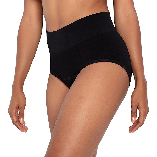 Intimina Bloom - Biancheria Intima per Un Comfort Senza fuoriuscite, Biancheria Intima da Donna a Vita Alta, Confezione da 3, Rosa e Nero., X-Large