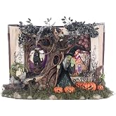 Katherine's Collection 2025 Hansel and Gretel Pumpkin Scene - Lighted Halloween Decoration with Resin Hansel and Gretel Fairy Tale - Grimm Halloween Decor &amp; Eerie Ambiance