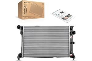 KAX CU13213 Car Engine Radiator, Compatible with 2008-2012 C300, 2010-2012 GLK350, 2008-2012 C350, 2012-2015 SLK250 1.8T