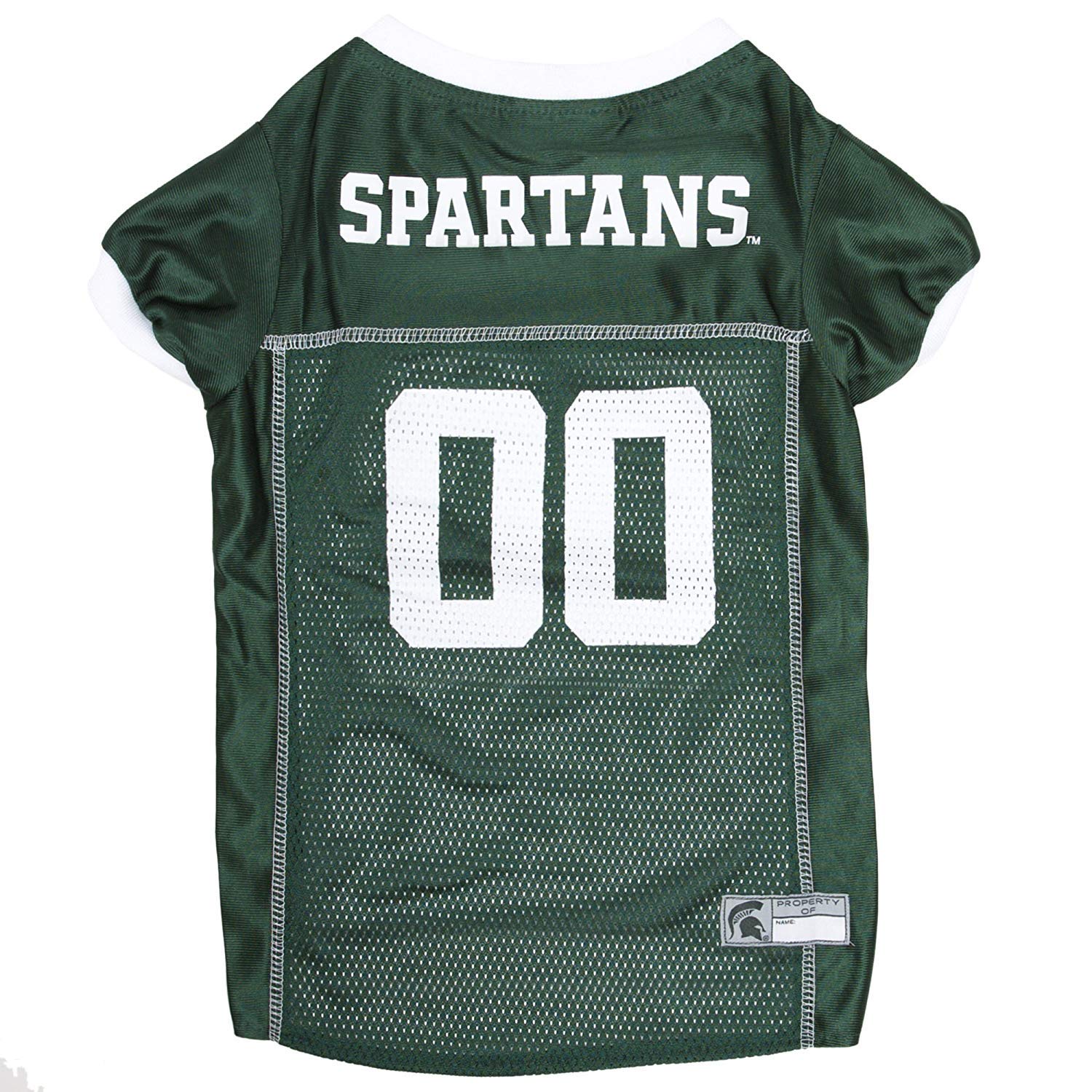 Pets First NCAA College Michigan State Spartans Mesh Jersey for DOGS & CATS, Medium. Licensed Dog Jersey with your Favorite Football/Basketball College Team