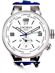 Locman Montecristo World Big Date GMT : Clothing, Shoes \u0026 Jewelry -  Amazon.com