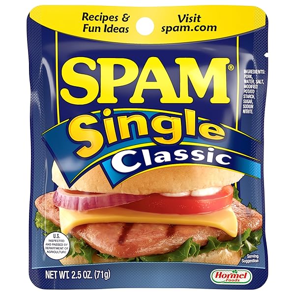 SPAM SINGLE CLASSIC, 2.5 OUNCE POUCH