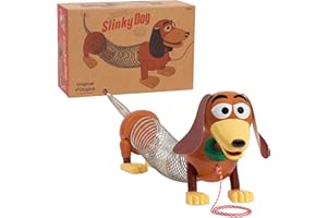 Retro Slinky Dog, The Original Walking Spring Toy, Vintage Spring Toys, Stretches to 14 Inches Long, Kids Toys for Ages 18 Mo