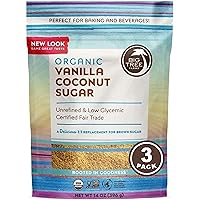 Big Tree Farms Organic Vanilla Coconut Sugar, Vegan, Gluten Free, Paleo, Certified Kosher, Cane Sugar Alternative, Substitute