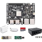 VisionFive2 Open Source RISC-V Linux Single Board Computer, StarFive JH7110 64-bit Quad-core CPU, IMG BXE-4-32 GPU LPDDR4 8GB RAM, Dual Gigabit Network, Support Linux Debian (with WiFi 6 Dongle)