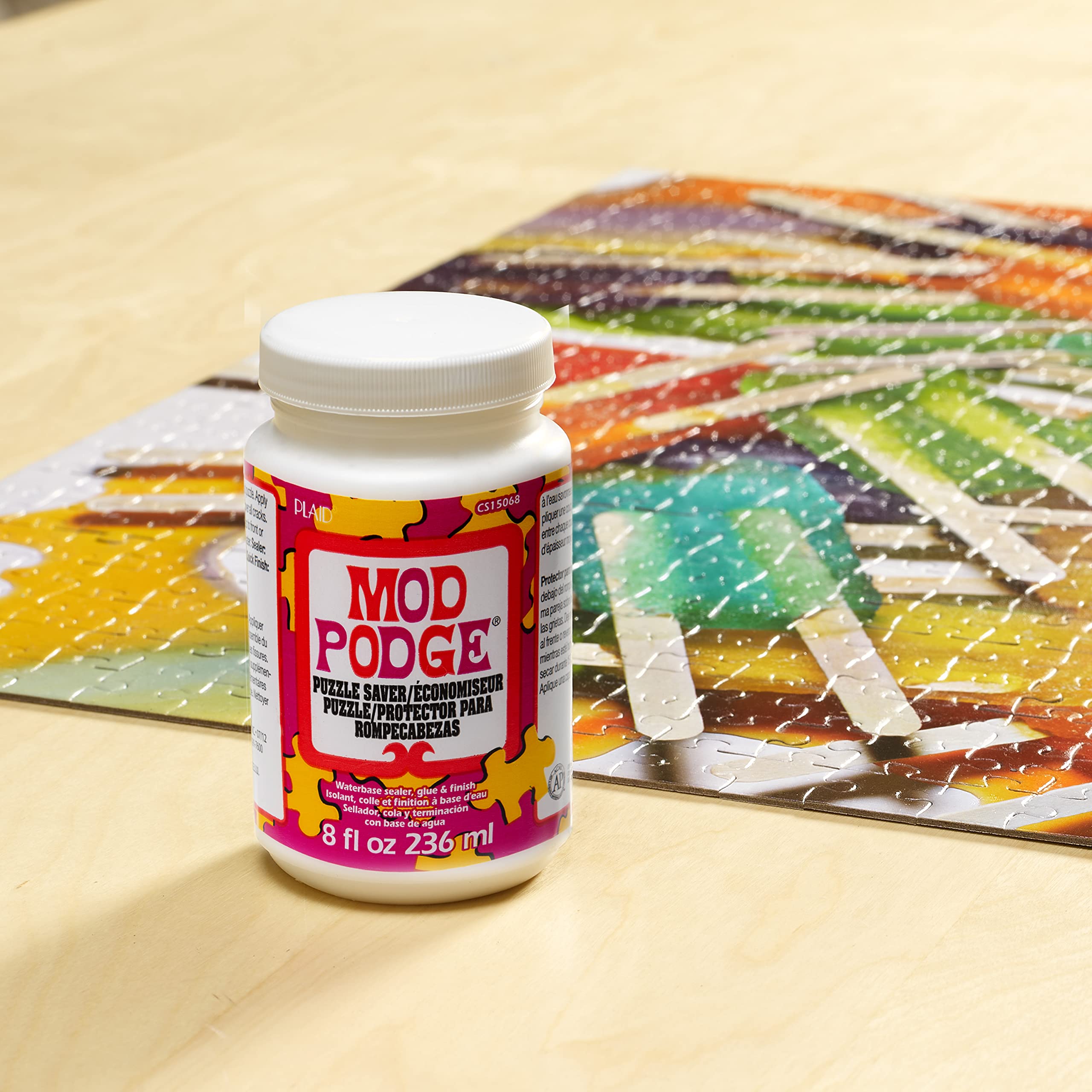 Mod Podge Puzzle Saver (8-Ounce), CS15068, White