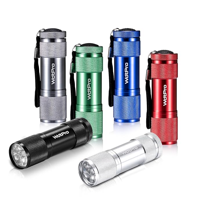 WdtPro Mini 9 LED Flashlights Tactical Flashlight, Super Bright
