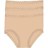 Natori, Womens, Bliss Full Brief 3-Pack, Cafe, Size: L (Women's 14-16), Inseam: One Size
