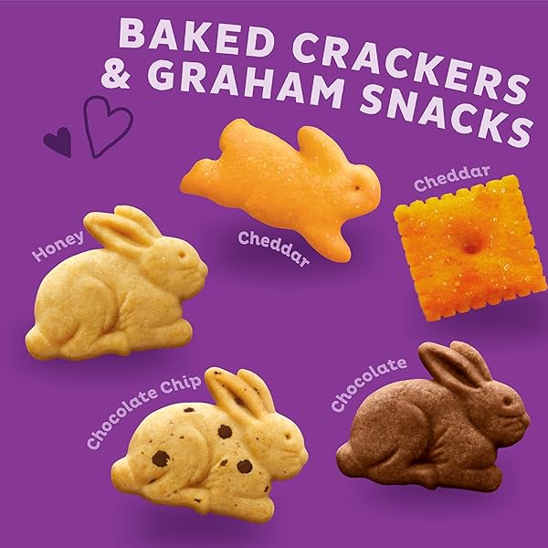 ANNIE’S ORGANIC VARIETY PACK, CHEDDAR BUNNIES, BUNNY GRAHAMS AND CHEDDAR SQUARES, 12 POUCHES, 11 OZ