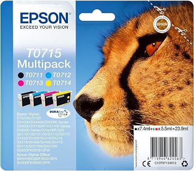 EPSON Cheetah Ink Cartridge Multipack for Stylus SX600FW SX515W SX510W