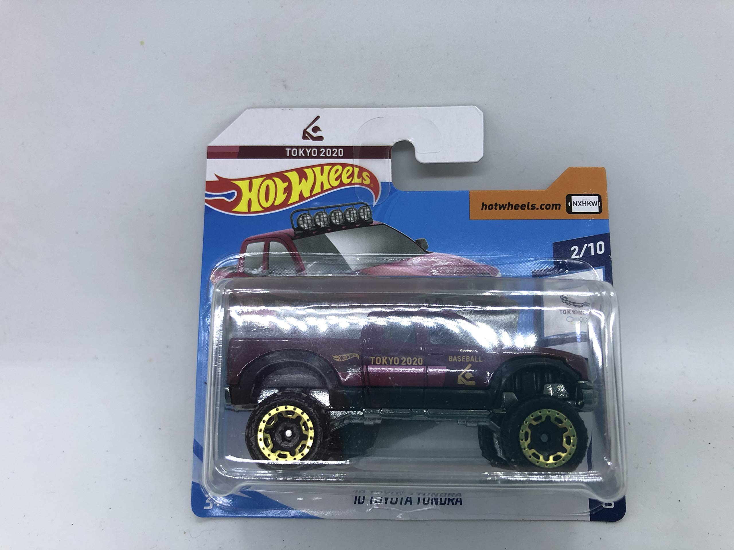 2020 Hot Wheels '10 Toyota Tundra Metallic Red 2/10 Olympic Games Tokyo 2020 (Short Card)