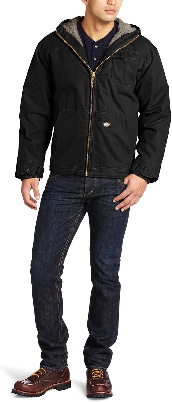 Dickies Men's Sanded Duck Sherpa Lined Hooded Jacket Big-Tall: Amazon.ca: Clothing & Accessories