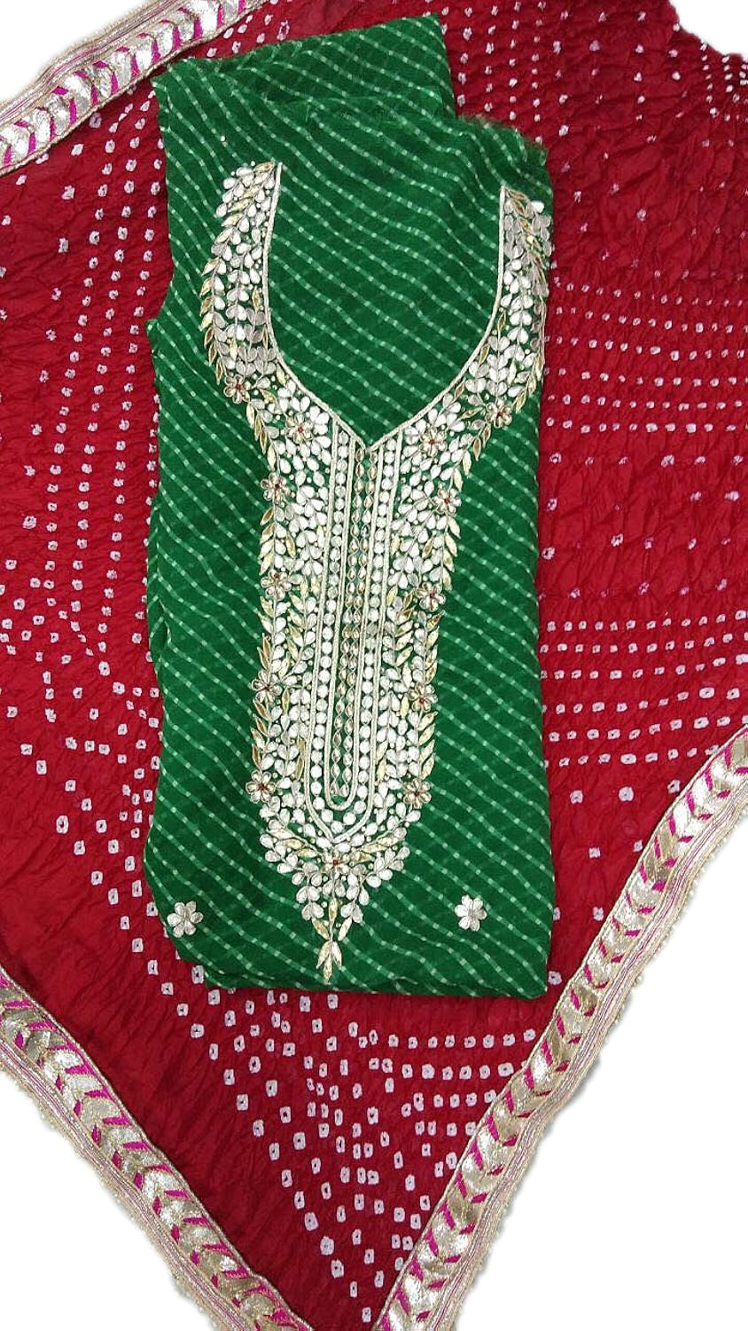 georgette kurti bandhini bandhej art silk rajasthani jaipuri kurti
