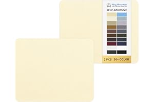 KING MOUNTAIN Canvas Repair Patch 9 x11 Inch 2 Pcs Self-Adhesive Waterproof Fabric Patch for Sofas, Tents, Furniture,Tote Bags, Car Seats (Beige1.0)