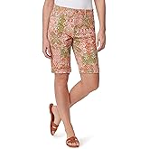 Bandolino Womens Riley Relaxed Fit Mid Rise Bermuda Short Standard