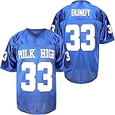 33 AL Bundy Football Jersey, Blue Shirt 90S Hip Hop Clothing Party