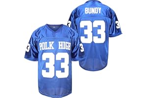 AYOUBAUS 33 AL Bundy Football Jersey, Blue Shirt 90S Hip Hop Clothing Party