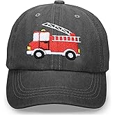 BAOPLAYKIDS Cute Embroidered Baseball Cap for Kids Age 3-8, Funny Adjustable Cotton Embroidery Hat for Boys Girls