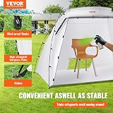 VEVOR Portable Paint Booth Tent 7.5x5.2x5.2ft Spray Shelter Built-in Floor view 2