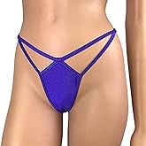 G String Bikini Thong Purple Extreme Micro Bikini Bottom Y String Back Handmade Swimwear Exotic Pole Dancewear