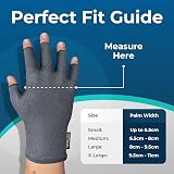 iMedic Arthritis Gloves Large Fingerless Medical Device MHRA Registered Grey view 5