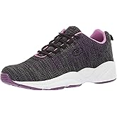 Propét Women's Stability Fly Sneaker, Black/Berry, 06 D US