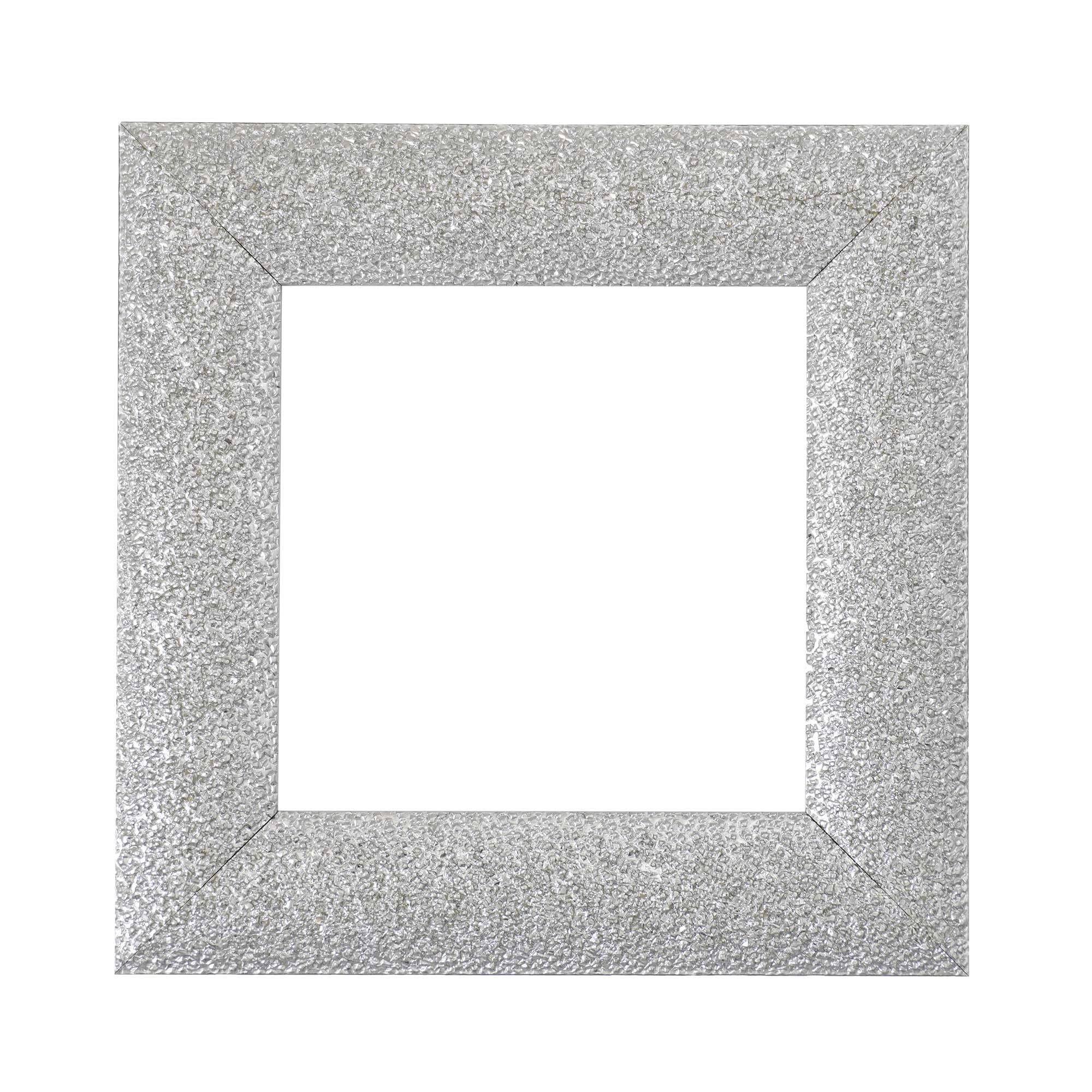 ElekTek Decorative Switch Surround Frame Cover Finger Plate Milano Sparkle Silver Sparkle — image 1