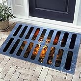 Halloween 3D Illusion Clown Doormat, (19.7 "x 31.4") Halloween Clown Drain Doormat, Indoor and Outdoor Horror Movie Clown Hal