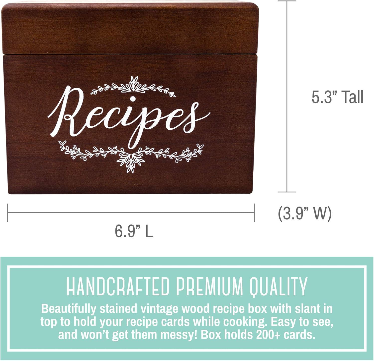 Outshine New Vintage 4x6 Wood Recipe Box Great Gift For Mom Women Wedding Bridal Shower Kitchen Utensils Gadgets Kitchen Accessories Rayvoltbike Com