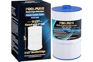 POOLPURE Replacement Filter for Sundance 6540-501, PSD85-2002, Unicel C-8380, Filbur FC-2810, Excel Filters XLS-840, Aladdin 18007, Baleen AK-70031, Magnum SU80, 85 sq.ft Filter Cartridge, Length: 14"