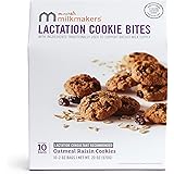 Munchkin Milkmakers Lactation Cookie Bites, Oatmeal Raisin, 10 Count (Contains Fenugreek)