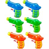 Sloosh 6 Pack Mini Water Guns for Kids, Small Squirt Guns Blaster Pool Toys for Boys Girls Summer Gifts for Party Favors Outdoor Water Fighting Toys