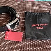 Ceinture Vintage Pierre Cardin Paris - Cuir Marron Taille 100, Authentique Et En Très Bon état