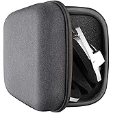 Geekria Shield Headphones Case Compatible with Sennheiser HD800S, HD800, HD820, HD700, HD660s2, HD650, PXC550 II, Replacement Hard Shell Travel Carrying Bag with Cable Storage (Dark Grey)
