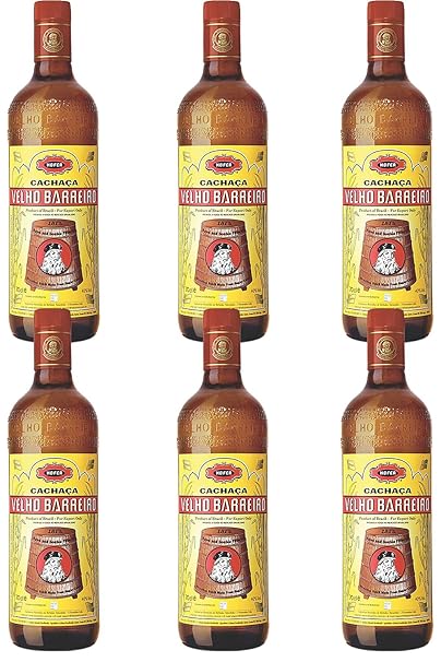 Velho Barreiro Silver Cachaca Originalabfüllung 6 x 1,0 Liter