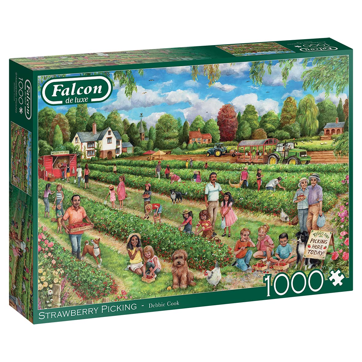 Jumbo, Falcon de luxe - Strawberry Picking, Jigsaw Puzzles for Adults, 1000 piece