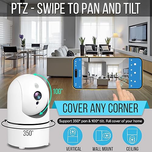 SereneLife Indoor Wireless IP Camera, HD 1080p 2MP WiFi Network