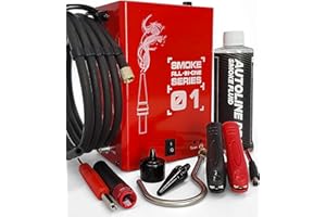 AutoLine Pro Automotive EVAP Smoke Machine Model 01 Built-in Air Compressor for EVAP, Vacuum, and More Leak Testing Diagnostic Vacuum Leak Detection Tester