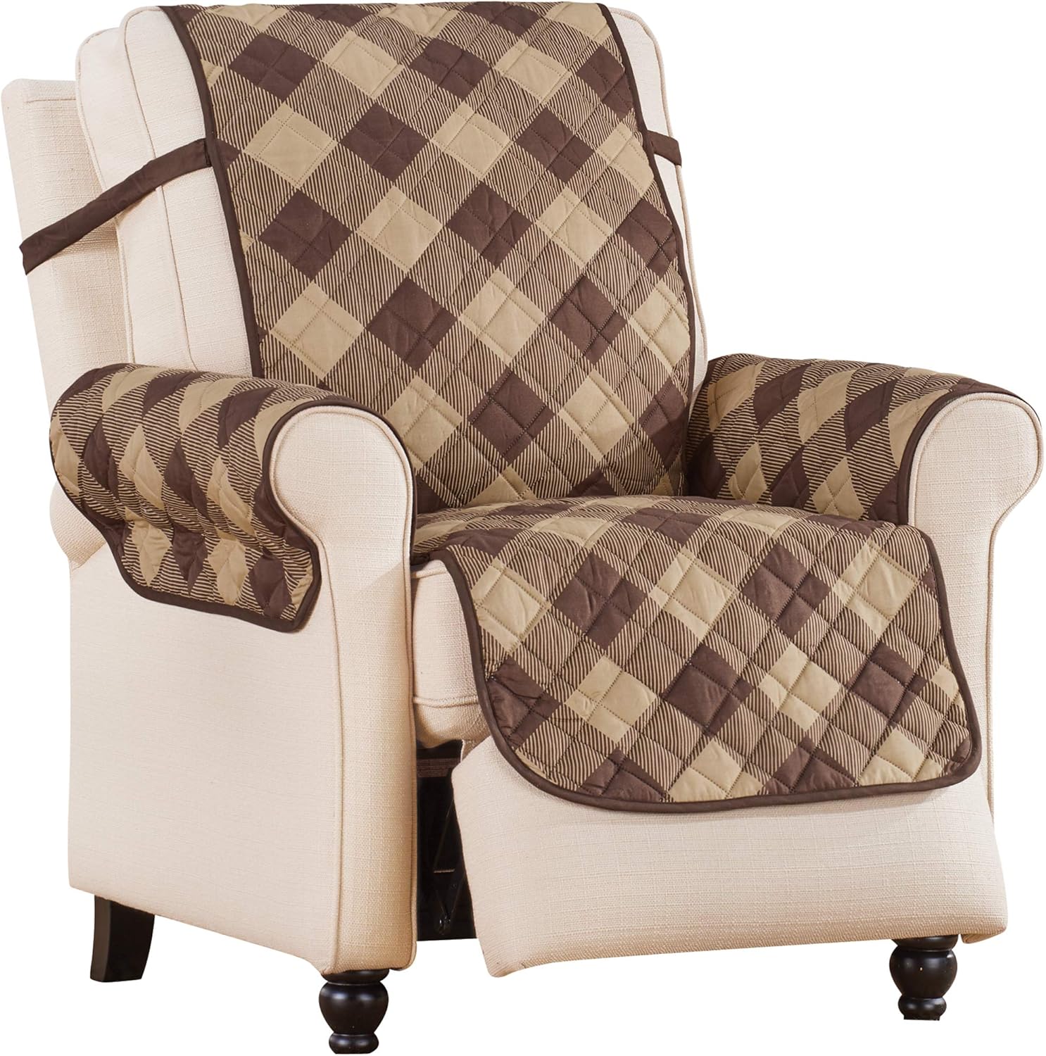 Machine Wash Polyester Recliners for Loveseats Spills Multicolor