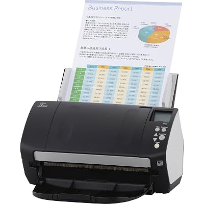 Fujitsu fi-7160 document scanner, duplex, 8.5 x 14 in, ADF 80 sheets, USB 3.0, black