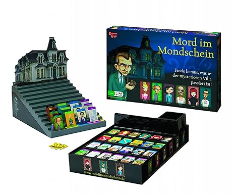 University Games Europe 8272 - Murder Mystery Mansion: Mord im Mondschein