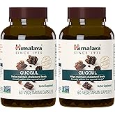 Himalaya Guggul, Cholesterol Supplement for Healthy LDL, HDL, and Triglyceride Levels, 750 mg, 60 Vegetarian Capsules, 1 Month Supply, 2 Pack
