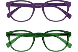 OPULIZE Pop 2 Pack Retro Round Smooth Matt Black Grey Mens Womens Reading Glasses Spring Hinges RR2-17