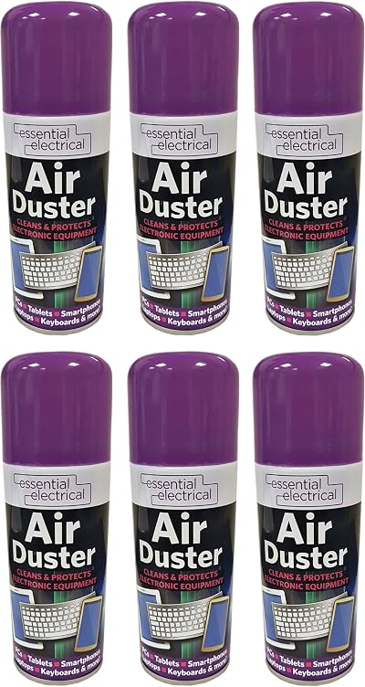 Lazer 6 x 200ml Compressed Air Duster Spray Cleaner Keyboard Electronics