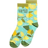 Karma Womens Crew Sock, Lemon Tree, 1 Pair Pack Of 1 US