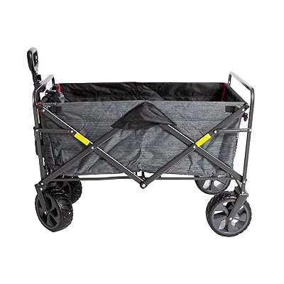 Buy Macsports Xl Heavy Duty Collapsible Outdoor Folding Wagon Camping Gear Grocery Cart Portable Lightweight Utility Cart Adjustable Rolling Cart All Terrain Sports Wagon Beach Wagon With Cargo Net Online In Indonesia