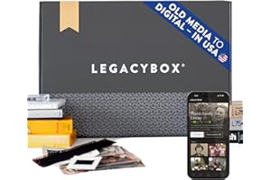 Legacybox 3 Items | Transfer Old Media to Digital | VHS to Digital Converter | Photo Scanner, Slides and Negatives | Camcorder Tapes, Film Reels, Audio Cassettes | Cloud, USB, or DVD